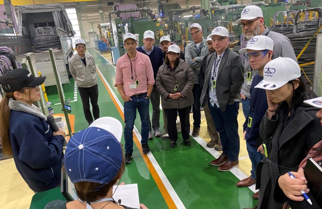 Factory visit with mission team